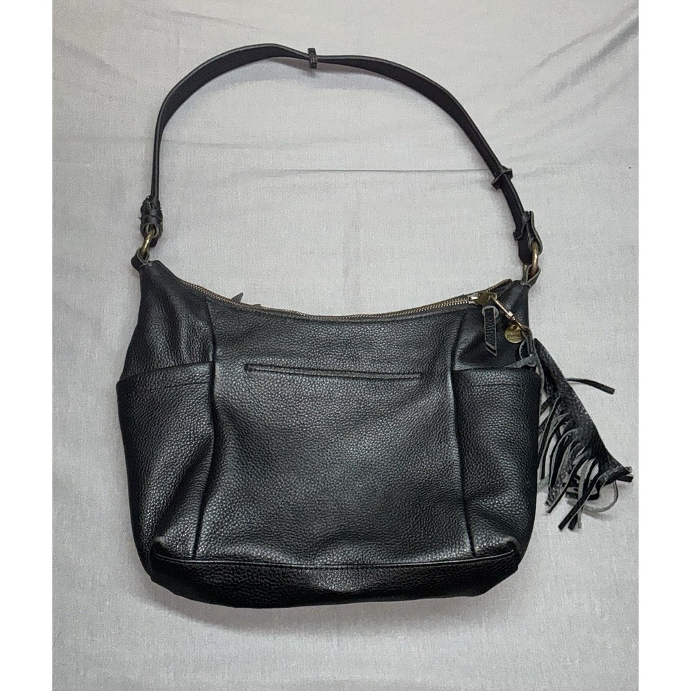The Sak Hobo Bag Womens Leather Hobo Shoulder Bag With Bag Charm *read